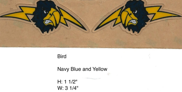Charger Bolt Bird Navy,yellow,white,black
